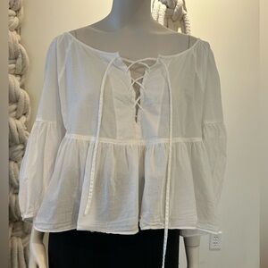 White Apiece Apart Blouse